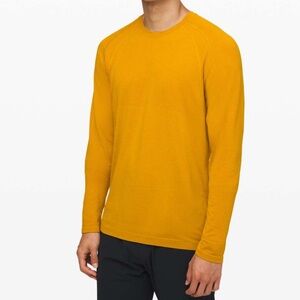 Lululemon Metal Vent Tech Long Sleeve 2.0 Tee Size Large Fools Gold / Honeycomb